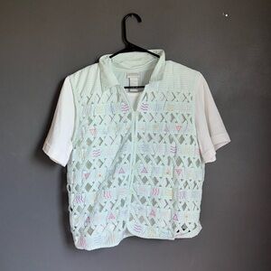 Koret Fransieca Petites short sleeve vest shirt. Size medium